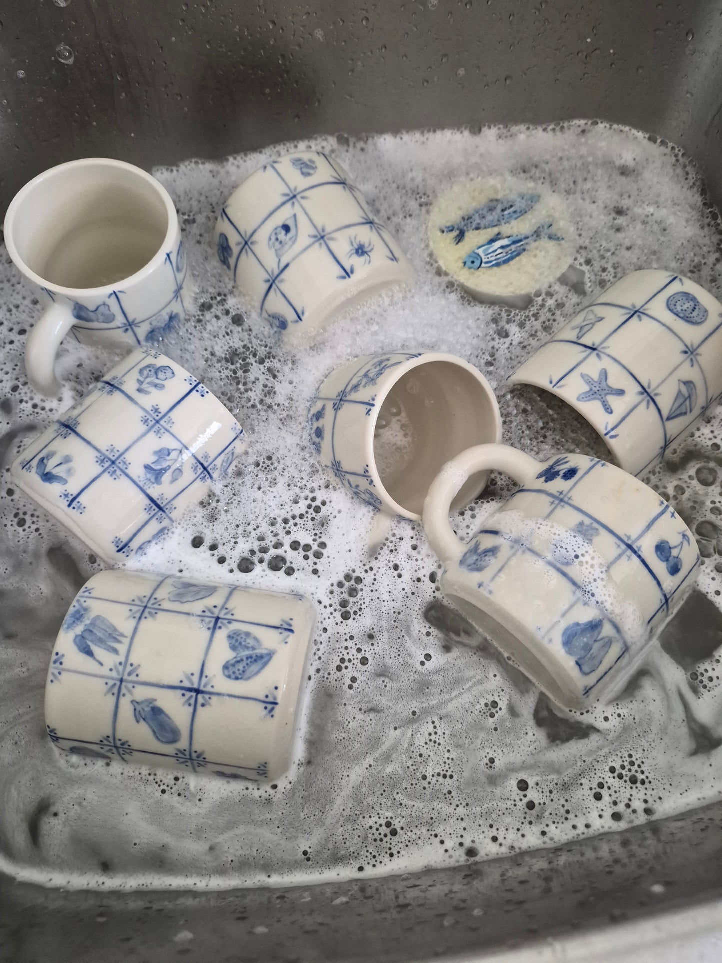 Delft Tile Mug, Fruity