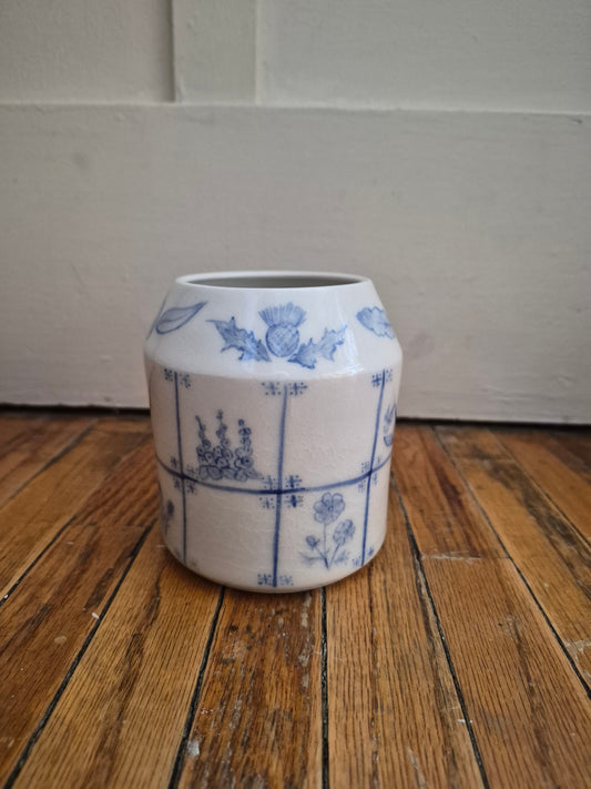 Vase, Delft Tile Flower