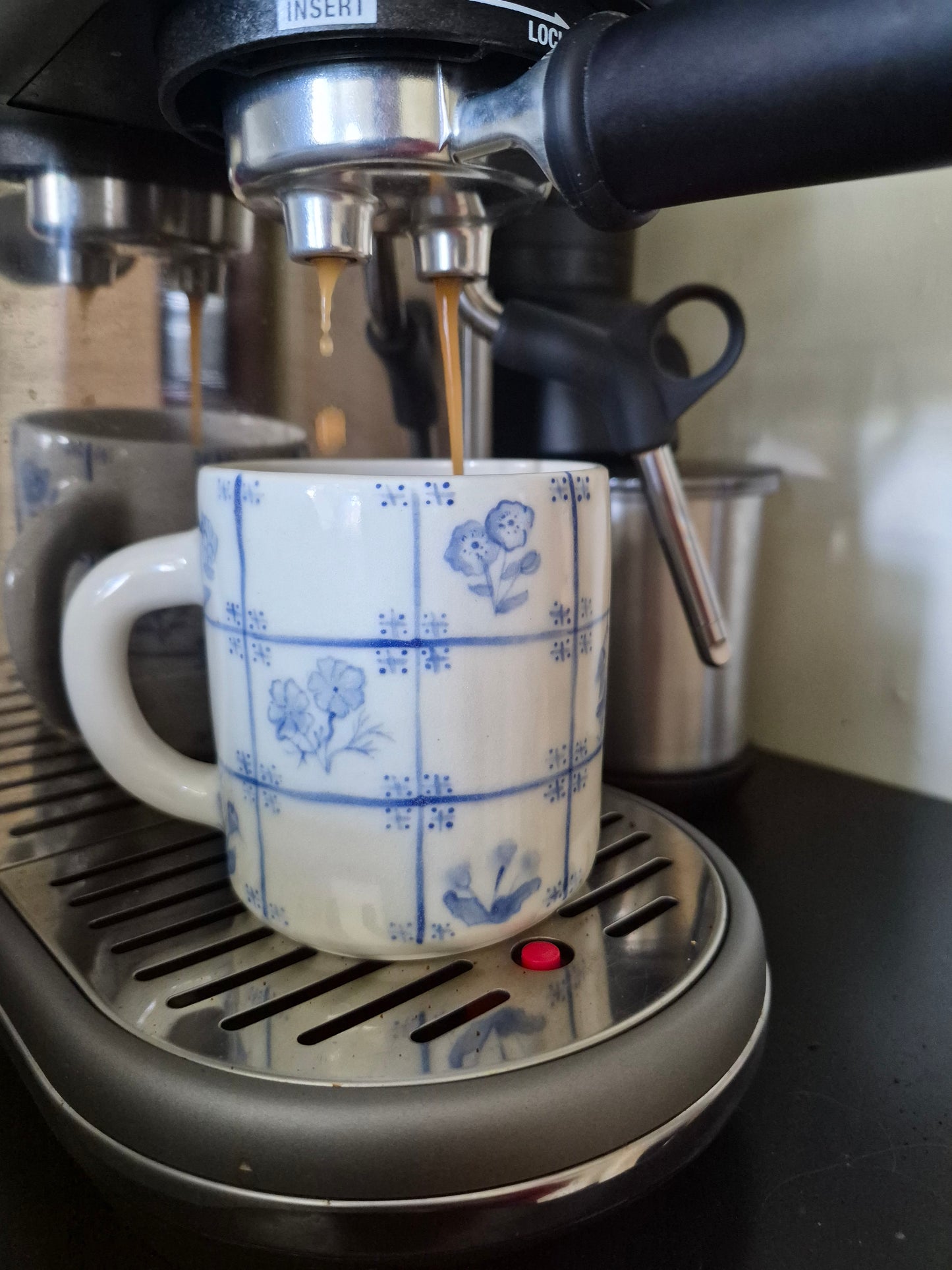 Delft Tile Mug, Flower