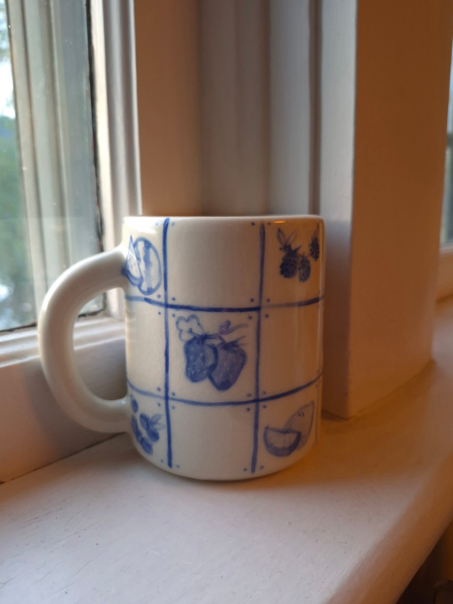 Delft Tile Mug, Fruity